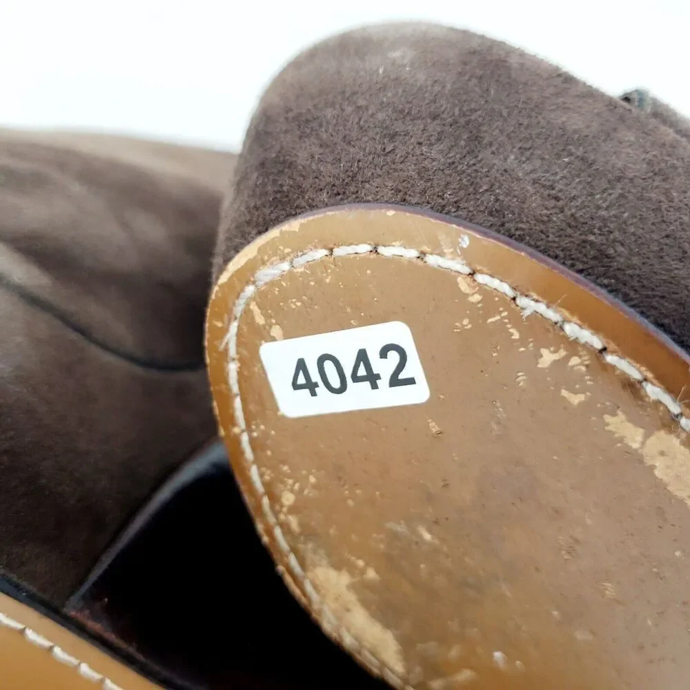 Leifsdottir Wedge Shoes Womens 39 Katerina Brown Suede‎ Platform Cutout